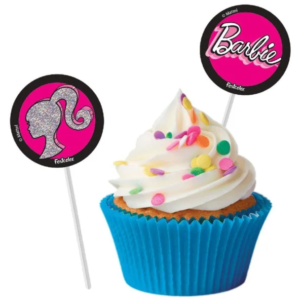 Bandeirinha para Docinho Barbie fest color