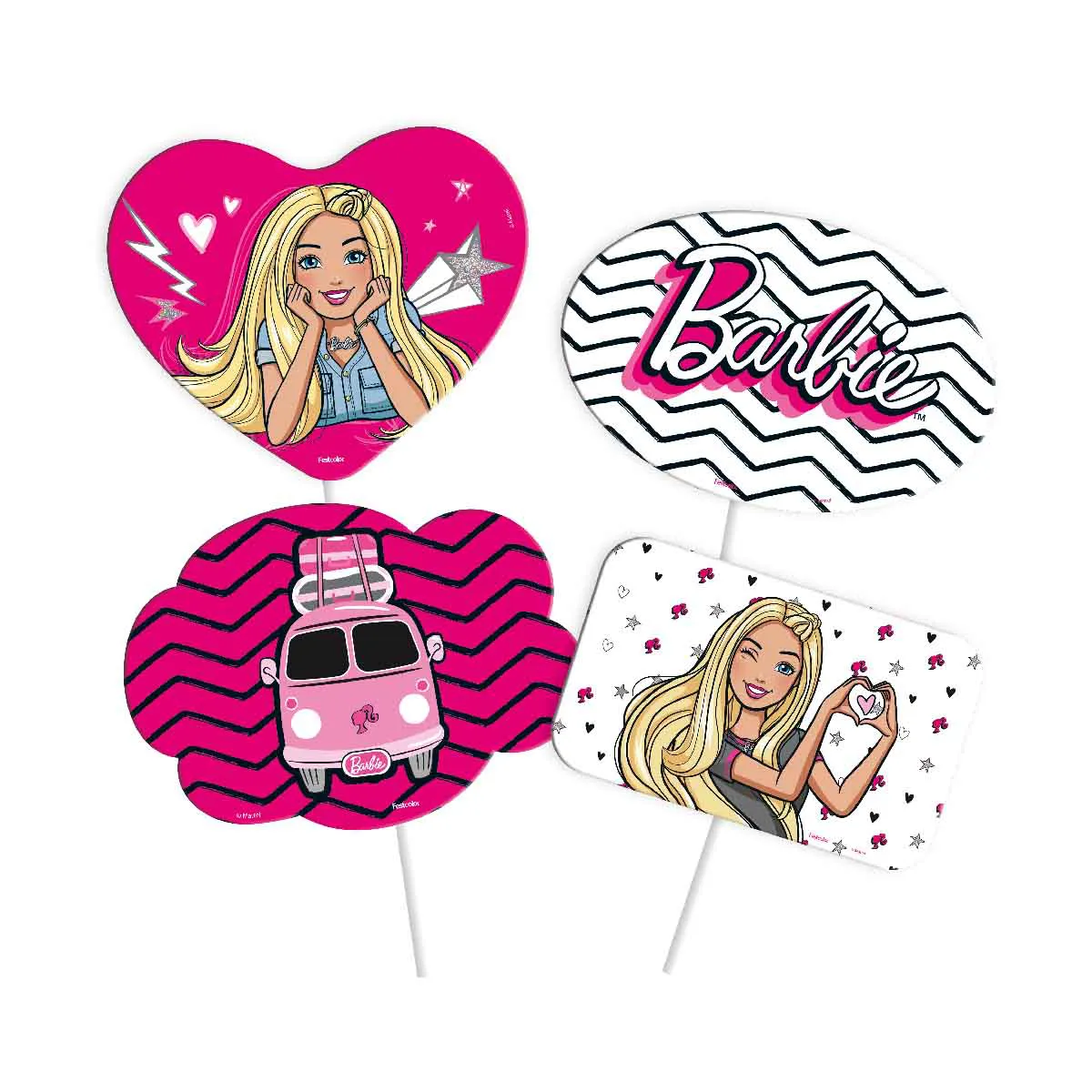 Placas Divertidas Barbie Festcolor