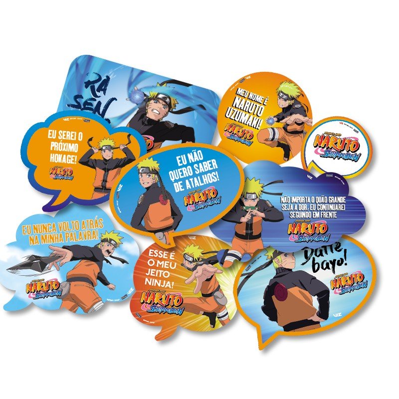 Kit Placas Naruto Festcolor