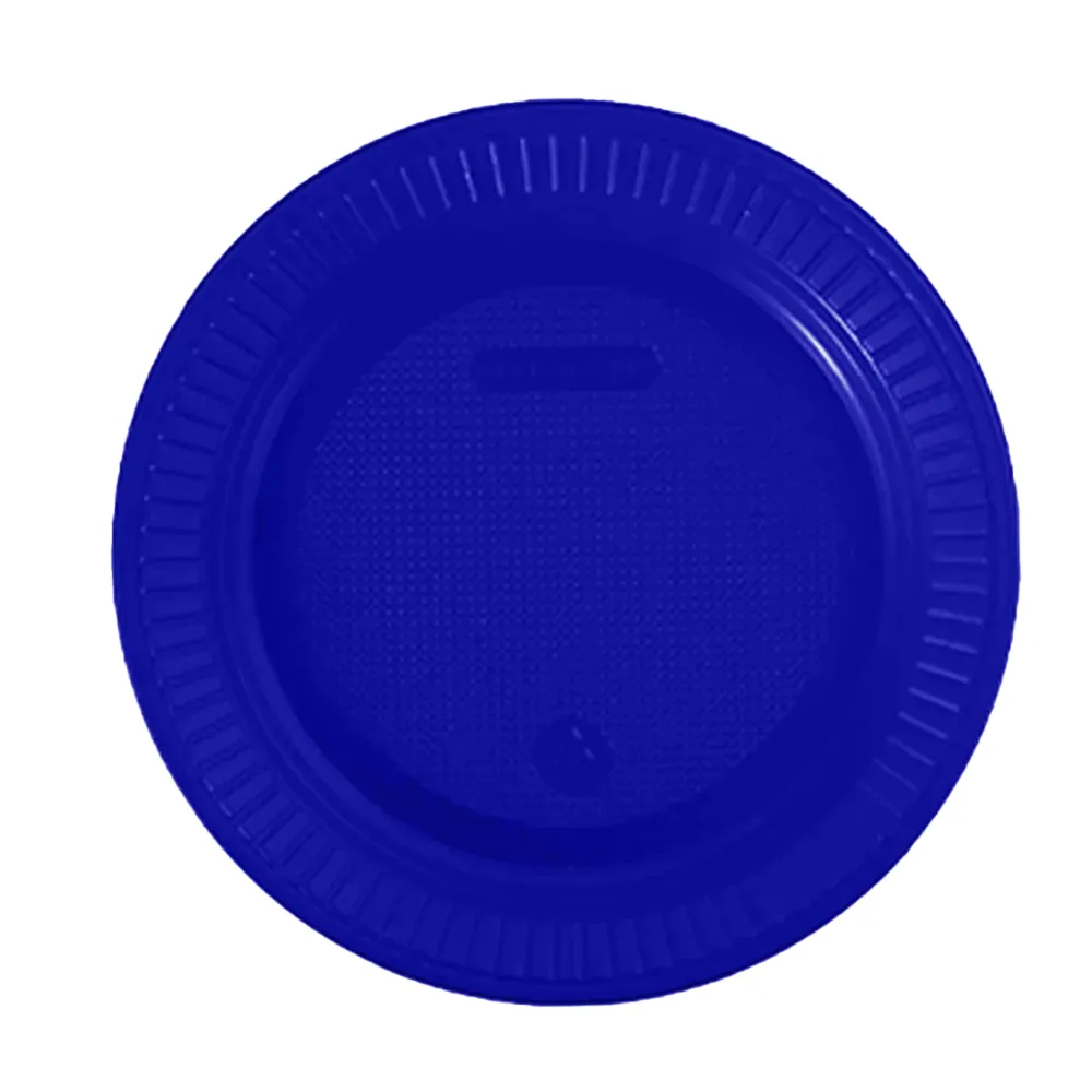 Prato Bello 18 raso azul neon 10 unid
