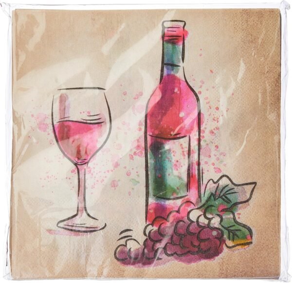 Guardanapos 33x33 20un make+ Vinho