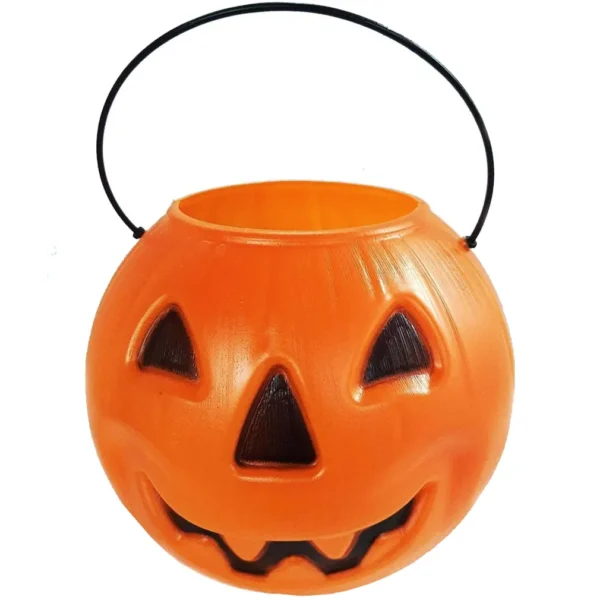 Balde Halloween Abóbora Laranja